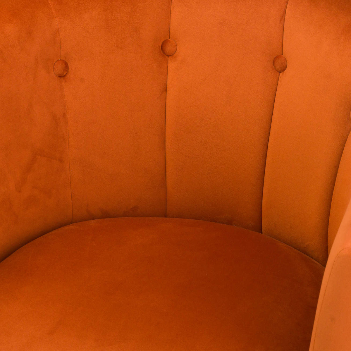 Burnt orange store tub chair