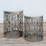 Silver Gilt Leaf Side Tables