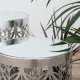 Silver Gilt Leaf Side Tables