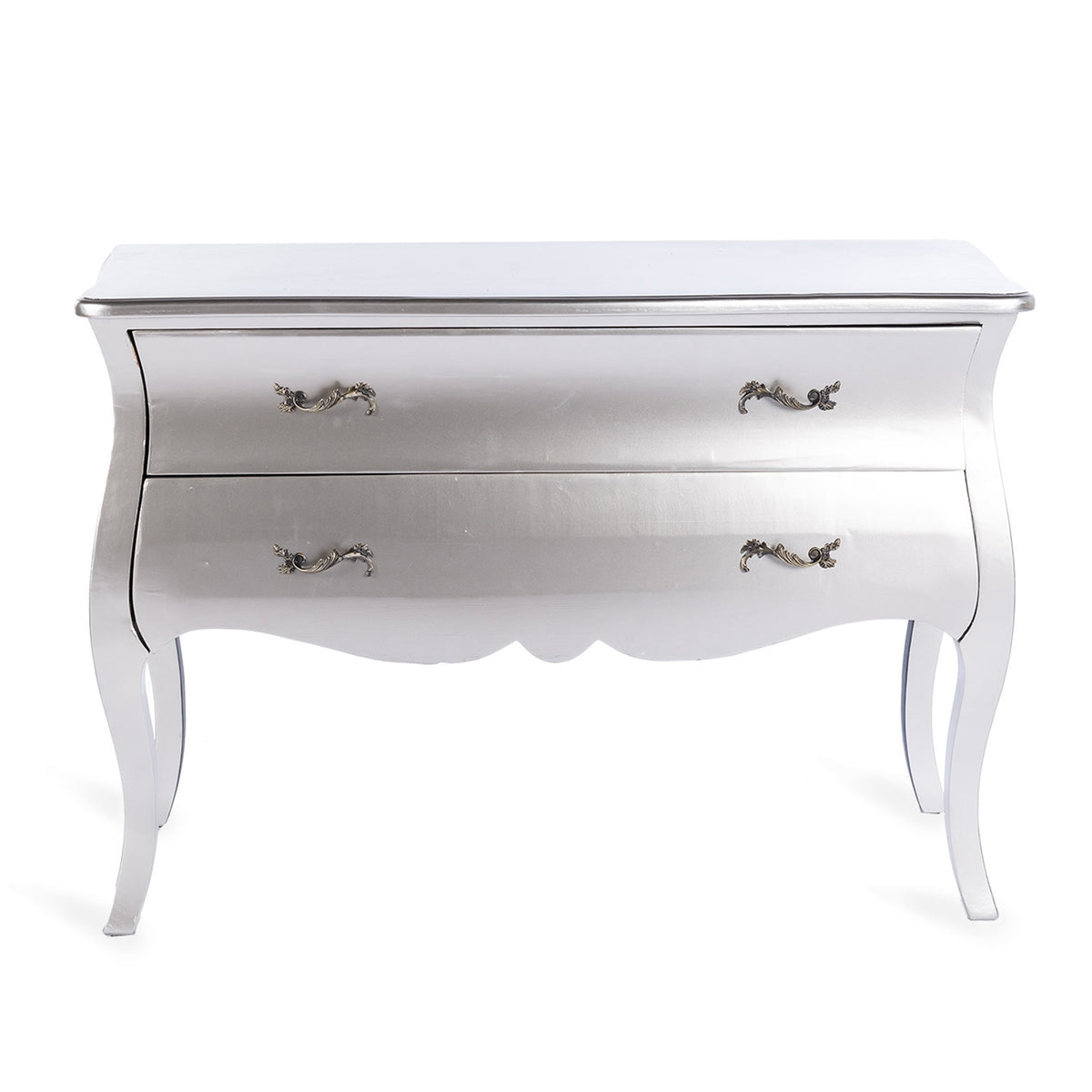 Silver Bombe Chest of Drawers Chic Furnishings Ltd