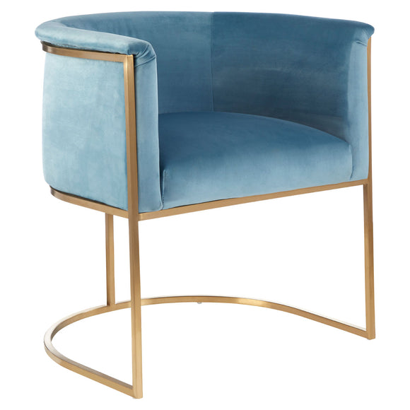 Blue Velvet Chair