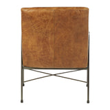 Brown Leather Dining Chair