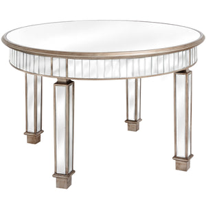 Round Mirrored Dining Table