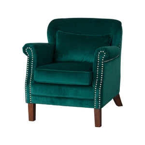 Emerald Velvet Armchair