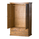 Double Wooden Wardrobe