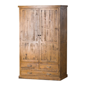 Double Wooden Wardrobe