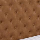 Faux Leather King Size Bed