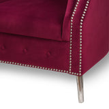 Velvet Chesterfield Tub Chair