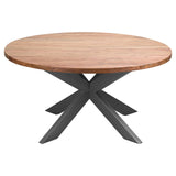 Large Round Wooden Dining Table