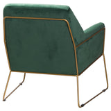 Velvet Emerald Green Club Chair