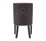 Faux Brown Leather Dining Chair