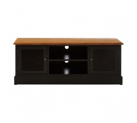 Black Wooden TV Media Unit