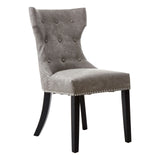 Grey Faux Leather Dining Chair