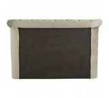 Grey Velvet Ottoman King Size Bed