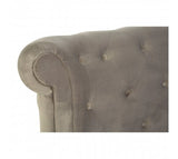 Grey Velvet Ottoman King Size Bed