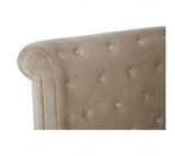 Mink & Beige Velvet Bed