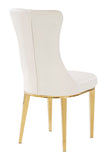 White & Gold Dining Chair