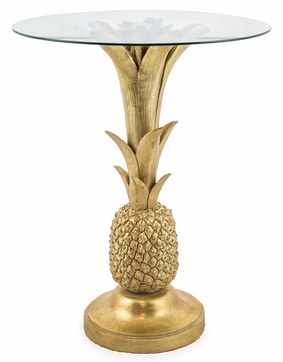 Gold Pineapple Side Table