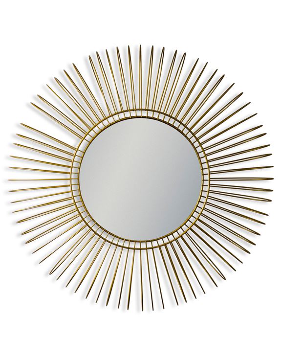 Large Gold Wire Wall Mirror