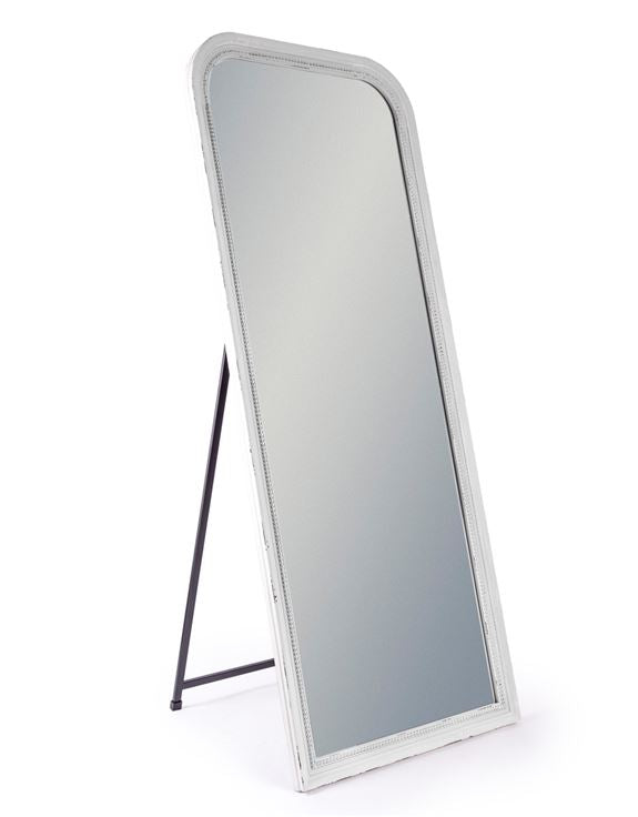 White Wall & Freestanding Mirror