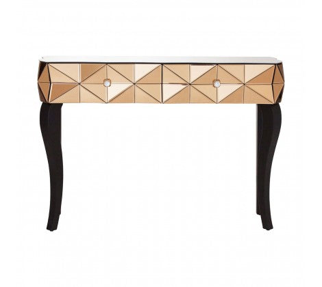 Mirrored Glass Console Table