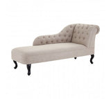 Natural Linen Chaise Longue