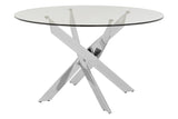 Chrome Round Dining Table