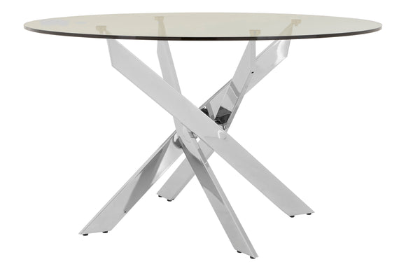 Chrome Round Dining Table