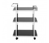 Glass & Chrome Drinks Trolley