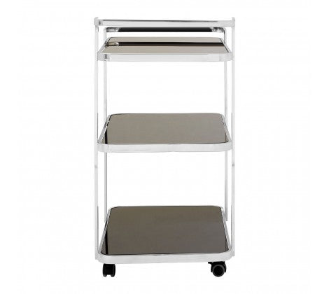 Glass & Chrome Drinks Trolley