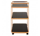 Rose Gold Finish Drinks Trolley