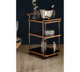 Rose Gold Finish Drinks Trolley