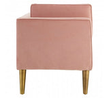 Pink Velvet Chaise Longue