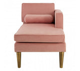 Pink Velvet Chaise Longue