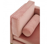 Pink Velvet Chaise Longue