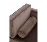 Grey Velvet Chaise Longue