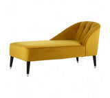 Gold Velvet Chaise Longue