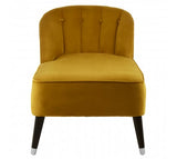 Gold Velvet Chaise Longue