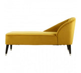 Gold Velvet Chaise Longue