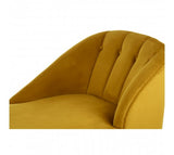 Gold Velvet Chaise Longue