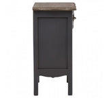 Grey Wooden Bedside Cabinet