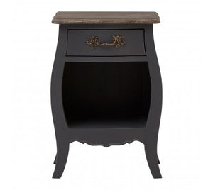 Grey Wooden Bedside Cabinet