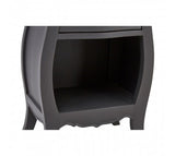 Grey Wooden Bedside Cabinet