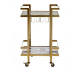 Gold Framed Drinks Trolley