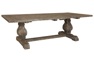 Large Rustic Teak Dining Table