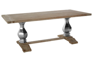 Wooden/Stainless Steel Dining Table