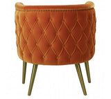 Orange Chesterfield Tub Chair