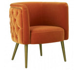 Orange Chesterfield Tub Chair