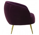 Purple Velvet Armchair