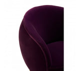 Purple Velvet Armchair